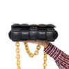 Bottega Veneta The Chain Cassette Black Leather Bag
