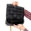 Bottega Veneta The Chain Cassette Black Leather Bag