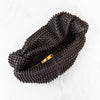 Bottega Veneta Brown Double Knot Beaded Leather Clutch Bag