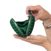 Bottega Veneta Green Intrecciato Satin Knot Clutch Bag