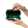 Bottega Veneta Green Intrecciato Satin Knot Clutch Bag