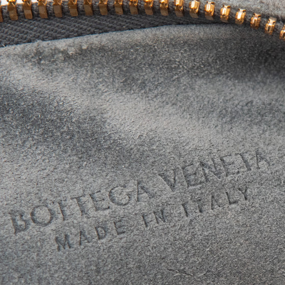 Bottega Veneta Suede Grey &nbsp;Mini Jodie & Intrecciato Bag