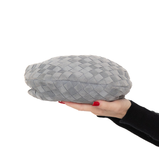 Bottega Veneta Suede Grey &nbsp;Mini Jodie & Intrecciato Bag