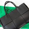 Bottega Veneta Medium Arco Intrecciato Black Leather Tote Bag