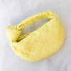 Bottega Veneta Mini Jodie Yellow Intrecciato Leather Bag