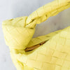 Bottega Veneta Mini Jodie Yellow Intrecciato Leather Bag