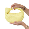 Bottega Veneta Mini Jodie Yellow Intrecciato Leather Bag