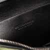 Bottega Veneta Chlorophyll And Silver Metallic Medium Flat Pouch