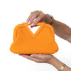 Bottega Veneta Tangerine Orange Point Top Handle Bag