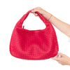 Bottega Veneta Raspberry Pink Leather Hobo Bag
