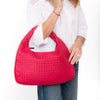 Bottega Veneta Raspberry Pink Leather Hobo Bag
