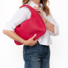 Bottega Veneta Raspberry Pink Leather Hobo Bag