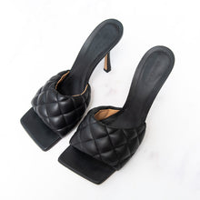  **UNUSED** Bottega Veneta Black Leather Lido Heel Sandals