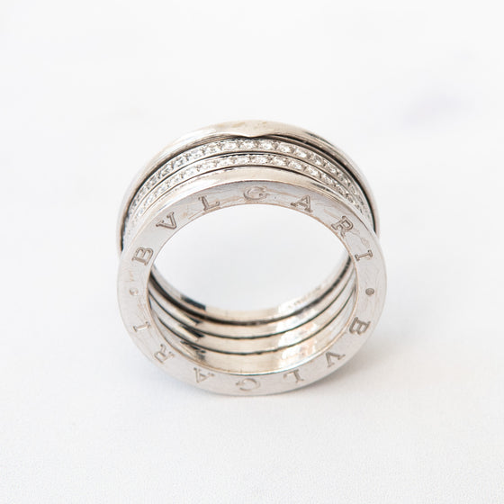 Bulgari  B Zero1 White Gold Three Band Diamond Ring