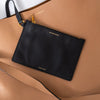 Burberry Large Camel And Black Leather Shoulder Bag 