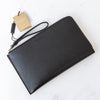 Burberry Black Leather Wristlet Wallet