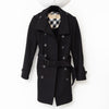 Burberry Black Wool Trenchcoat