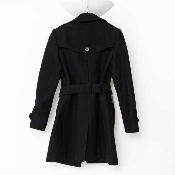 Burberry Black Wool Trenchcoat