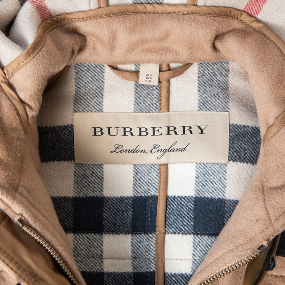 Burberry Camel Wool Duffle Jacket