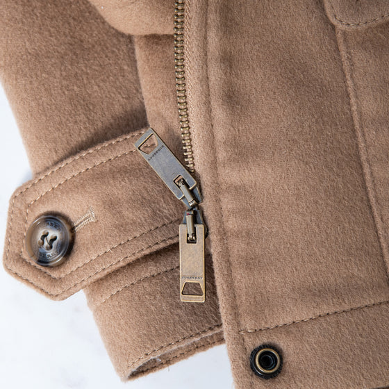 Burberry Camel Wool Duffle Jacket