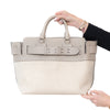 Burberry Mushroom Canvas And Leather Banner Tote Bag