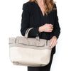Burberry Mushroom Canvas And Leather Banner Tote Bag