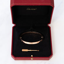  Cartier Rose Gold Love Bracelet Size 19 Classic Model