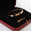 Cartier Rose Gold Love Bracelet Size 19 Classic Model