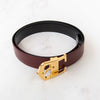 Cartier Vintage Burgundy Leather Belt