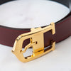 Cartier Vintage Burgundy Leather Belt