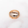 Cartier Rose And White  Gold  Half Diamonds Love Ring