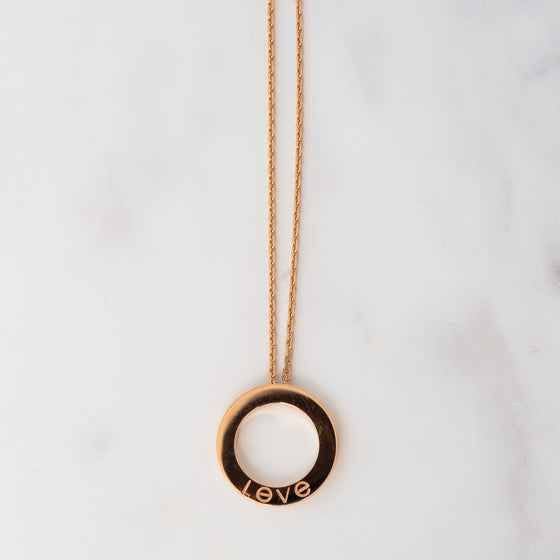 Cartier Rose Gold And Diamonds Love Pendant Necklace
