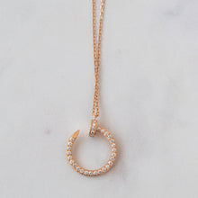  Cartier Juste Un Clou Diamond Pendant Necklace Rose Gold