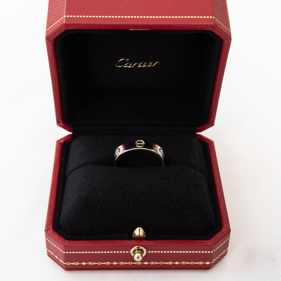 Cartier White Gold Love Ring Classic Model