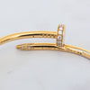 Cartier Juste Un Clou Yellow Gold And Diamonds Classic Bracelet