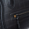 Celine Phantom Bag Black Mock Crocodile Embossed Leather Tote Bag