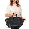 Celine Phantom Bag Black Mock Crocodile Embossed Leather Tote Bag