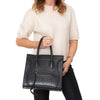 Celine Phantom Bag Black Mock Crocodile Embossed Leather Tote Bag