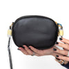 Celine C Charm Black Leather Crossbody Bag