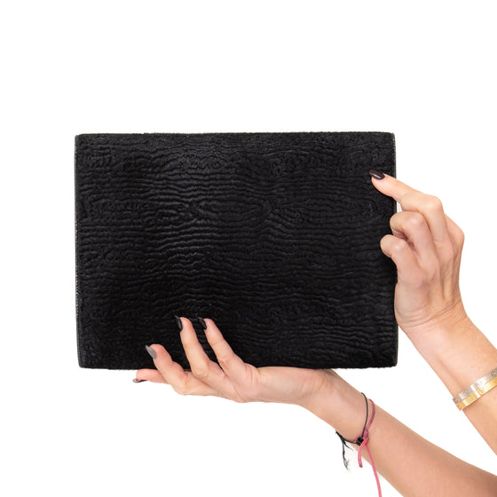 Celine Oversized Black Clutch Bag