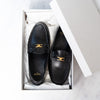 Celine Luco Black Leather Loafers