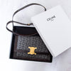 Celine C Macadam Triomphe Leather And Wool Shoulder Bag