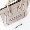 Céline Grey Python And Leather Mini Luggage Tote Bag