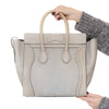 Céline Grey Python And Leather Mini Luggage Tote Bag