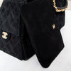 Chanel 25 Medium Black Suede Hobo Bag 2025