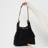 Chanel 25 Medium Black Suede Hobo Bag 2025