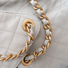Chanel 25 Medium Grey Caviar Leather Hobo Bag