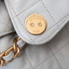 Chanel 25 Medium Grey Caviar Leather Hobo Bag