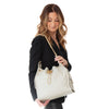 Chanel 25 Medium Grey Caviar Leather Hobo Bag
