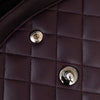 Chanel Aubergine Classic Quilted Medium Double Flap  Bag Lambskin Leather Gunmetal Tone Hardware